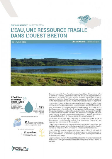 L'eau, une ressource fragile dans l'Ouest breton