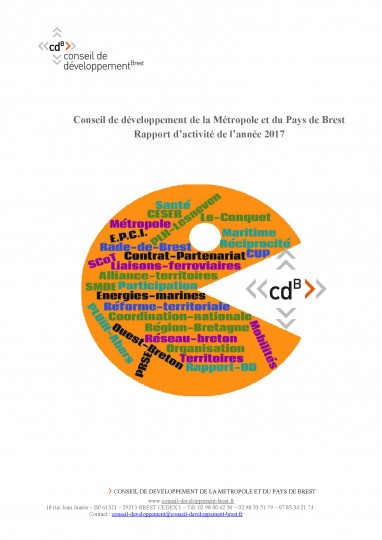 Rapport d'activités 2017 du Conseil de développement de la métropole et du pays de Brest